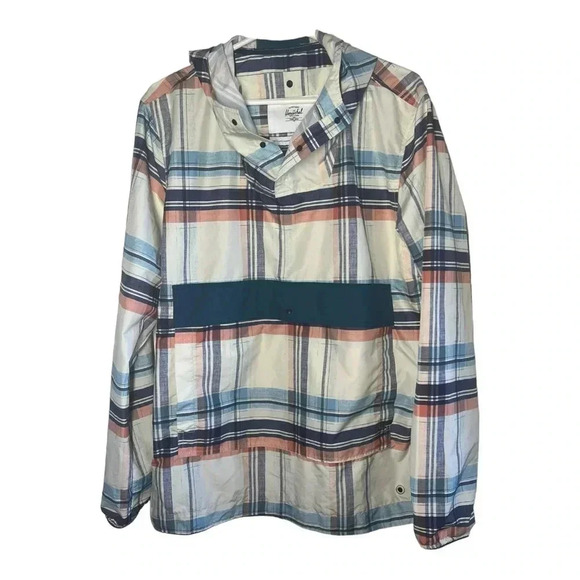 Men’s Herschel Co Windbreaker Pullover Jacket Sz Medium - Picture 1 of 5